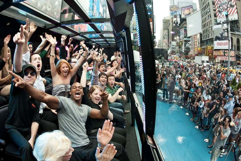 No interior de The Ride