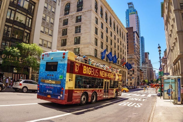 autobús turístico de nueva york, big bus nueva york