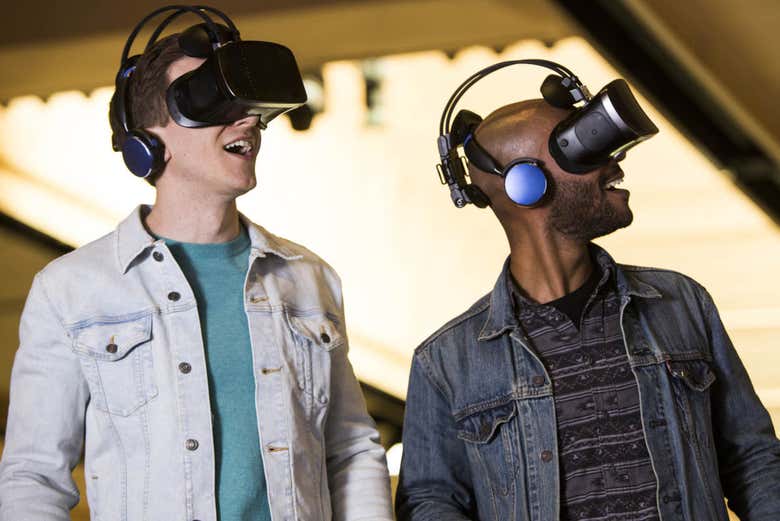 Experiência 3D durante o tour