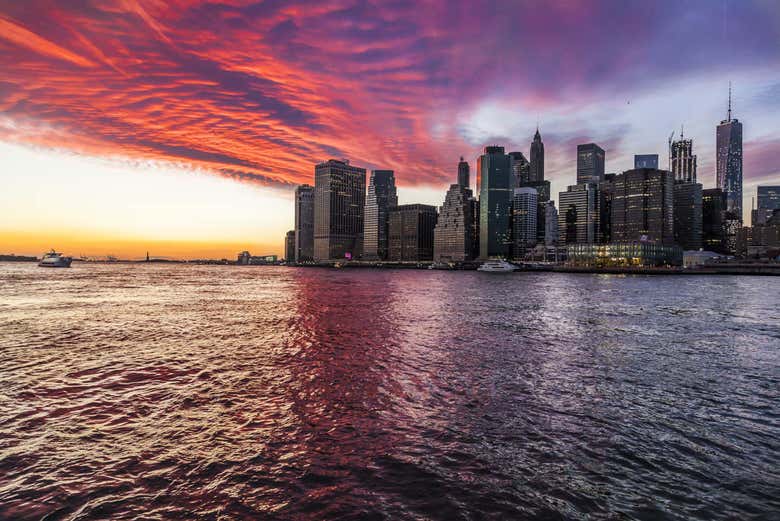 Crucero por Nueva York al atardecer