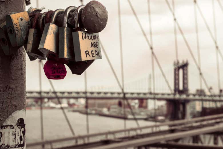 Cadeados na Ponte do Brooklyn
