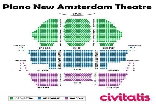 New Amsterdam Theatre New York Ny Seating Chart