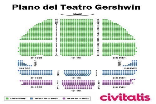 Gershwin Seating Chart Wicked