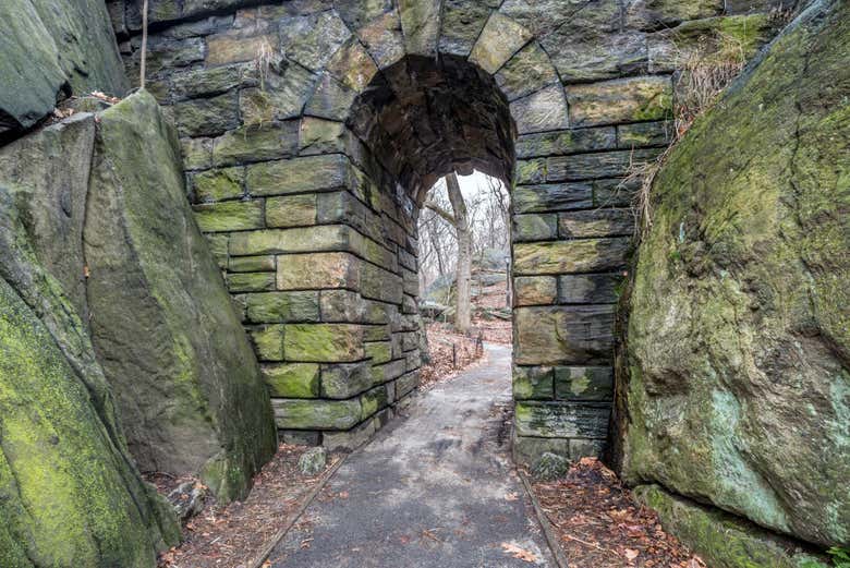 Pasadiço em The Ramble no Central Park