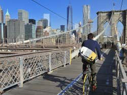 A caminho de Manhattan de bicicleta