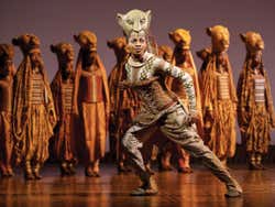 Personagem Nala no musical do Rei Leão