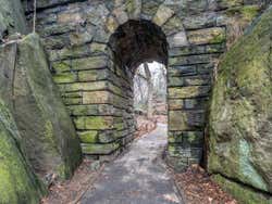 Pasadiço em The Ramble no Central Park