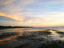 Vista da costa de Southampton