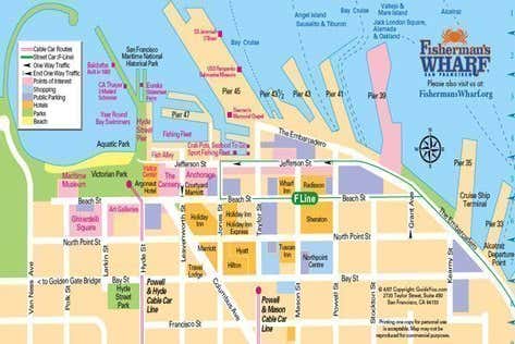 Fisherman S Wharf Informa O E Localiza O Em S O Francisco   Fishermans Wharf Mapa 