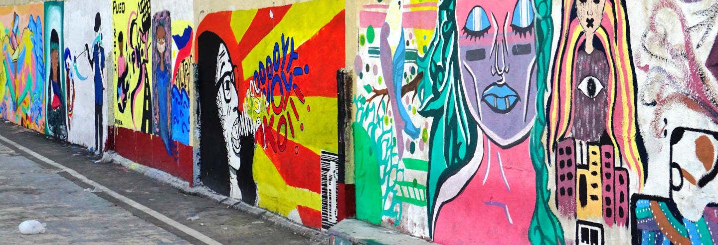 Tour del arte urbano en bicicleta de bambú