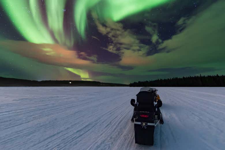 Northern Lights Snowmobile Ride, Rovaniemi
