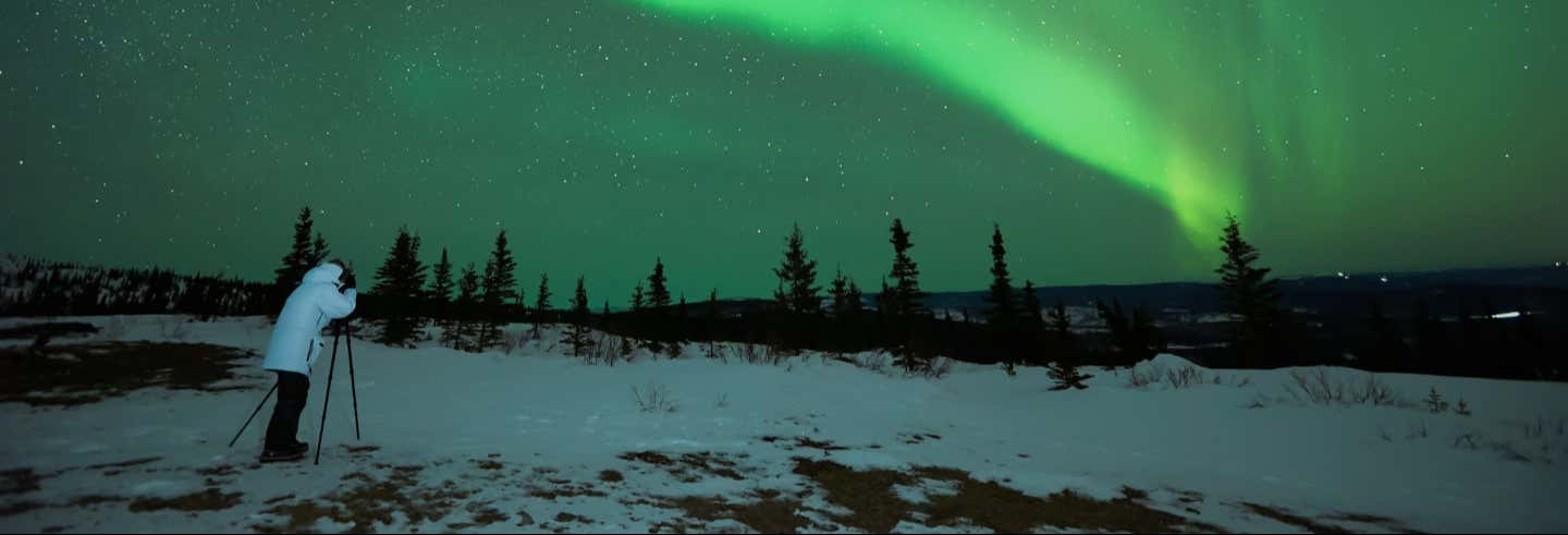 Tour fotográfico de la aurora boreal con barbacoa