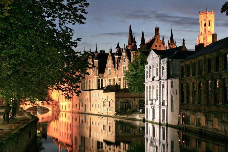 Bruges ao entardecer