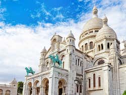 O Sacré Coeur, no bairro de Montmartre