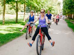 Passeando por Versalhes de bicicleta