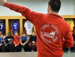 Visitando o vestiário do Stade de France