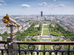 Vista de los Campos de Marte desde la Torre Eiffel