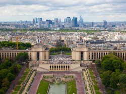 O Trocadero visto da Torre Eiffel