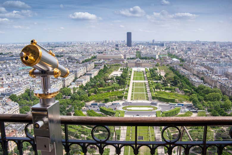 Vista de los Campos de Marte desde la Torre Eiffel