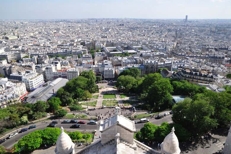 A vista do Sacré Coeur
