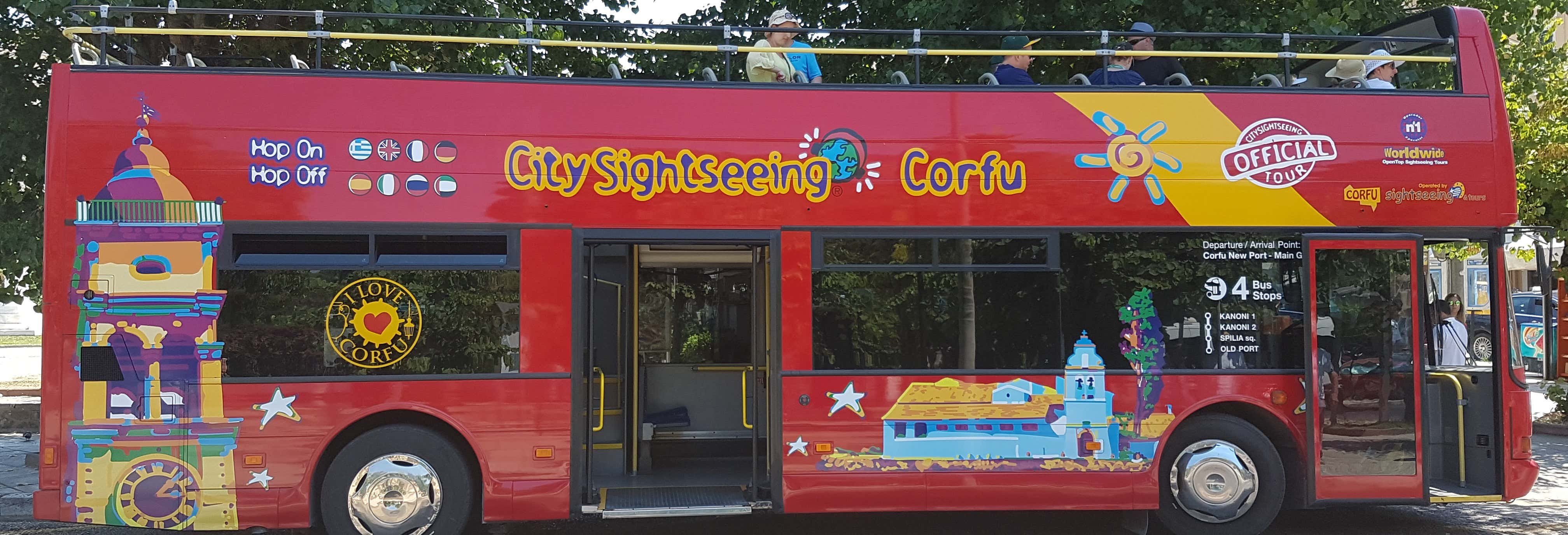 Autobús turístico de Corfú