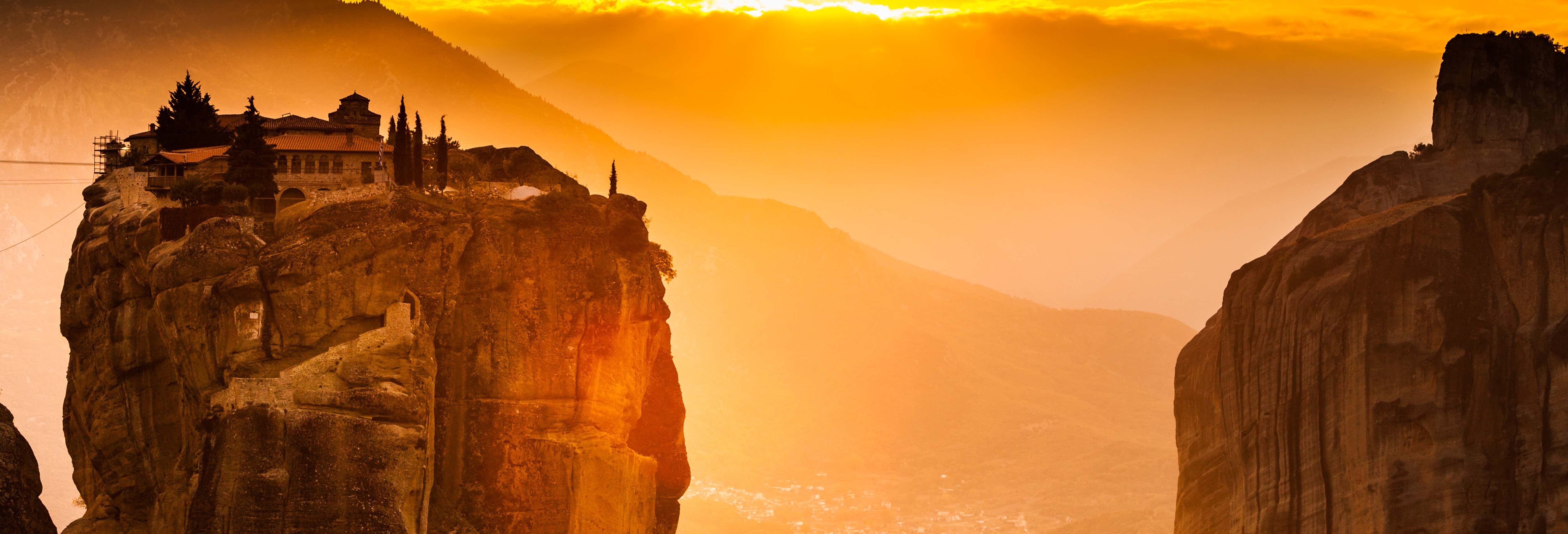 Excursion Aux Météores Au Coucher Du Soleil Depuis Kalambaka