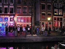 Barrio Rojo Amsterdam, escaparates