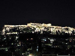 Acropolis al anochecer