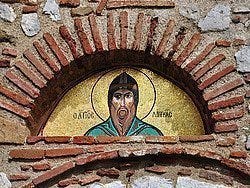 Monasterio de Osiou Louka, mosaico
