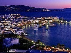 Mykonos al anochecer