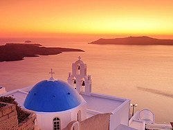 Santorini al atardecer