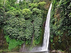 Cascada en el centro de la isla