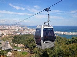 Teleférico de Barcelona, Montjuic