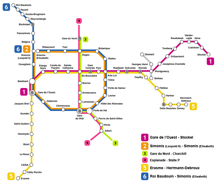 metro lines in google scheduler
