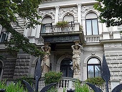 Avenida Andrassy, detalle edificio Budapest