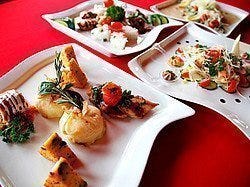 Cena en barco por Budapest, comida