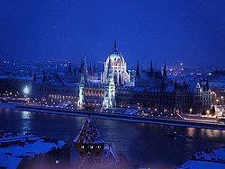 Budapest con nieve