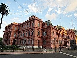 Casa Rosada en la Plaza de Mayo