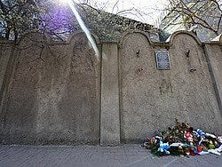 Podgorze, restos del muro del gueto