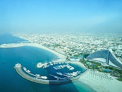 Burj Al Arab Sky Bar, vistas de Dubai