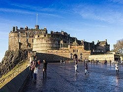 Castillo de Edimburgo, entrada