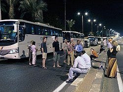 Egipto es seguro: Convoy de autobuses