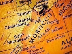Como llegar a Fez, mapa