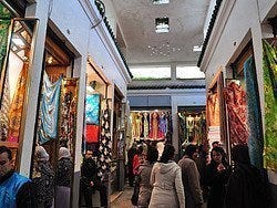 Zoco de Fez, telas