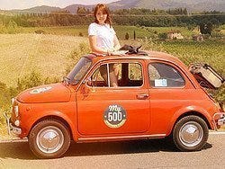 Recorriendo el Chianti en un fiat 500