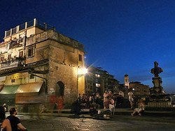 Ponte Vecchio - Músico callejero