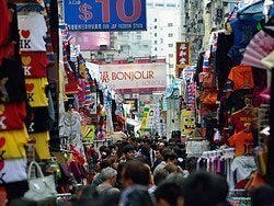 Uno de los mercados de Kowloon