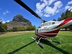 Isla Mauricio en helicóptero