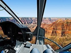 Helicóptero en el Gran Cañon