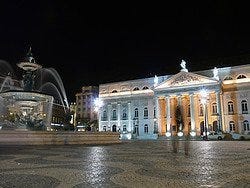 Teatro Doña María II en la Plaza del Rossio